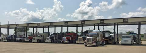 convoy at toll booth